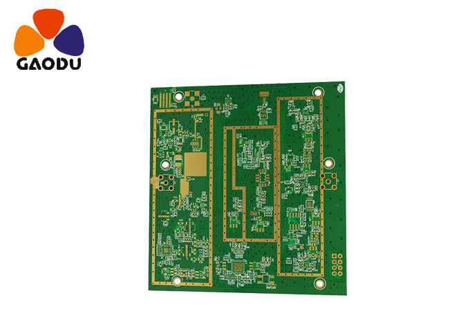 6层ROGERS+FR4混合介质PCB电路板