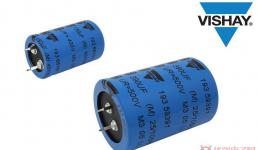 Vishay推出卡扣式功率铝电容器提高功率密度，延长使用寿命