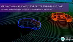 Maxim发布业界最小的LiDAR IC，带宽提高2倍以上