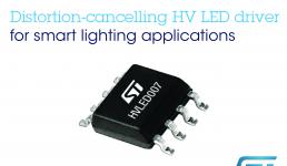 让节能灯具面向未来：意法半导体推出低失真高压LED驱动器