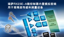 瑞萨电子推出领先业界的RX系列首款内置模拟前端的微控制器