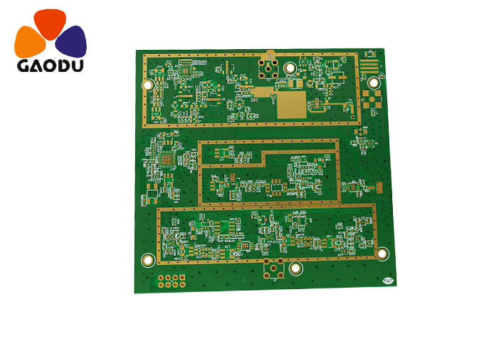 6层ROGERS+FR4混合介质PCB电路板